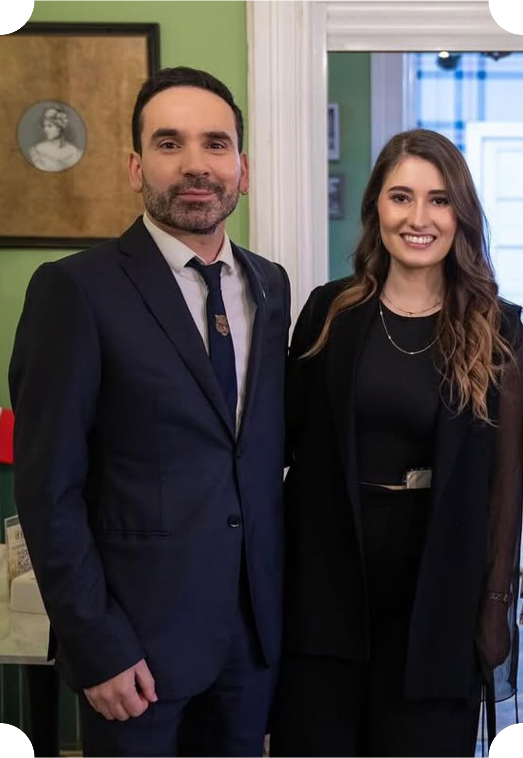 Vittorio Ghiglino Bianchi y Antonella Ghiglino Riff en Casa Vallereggia